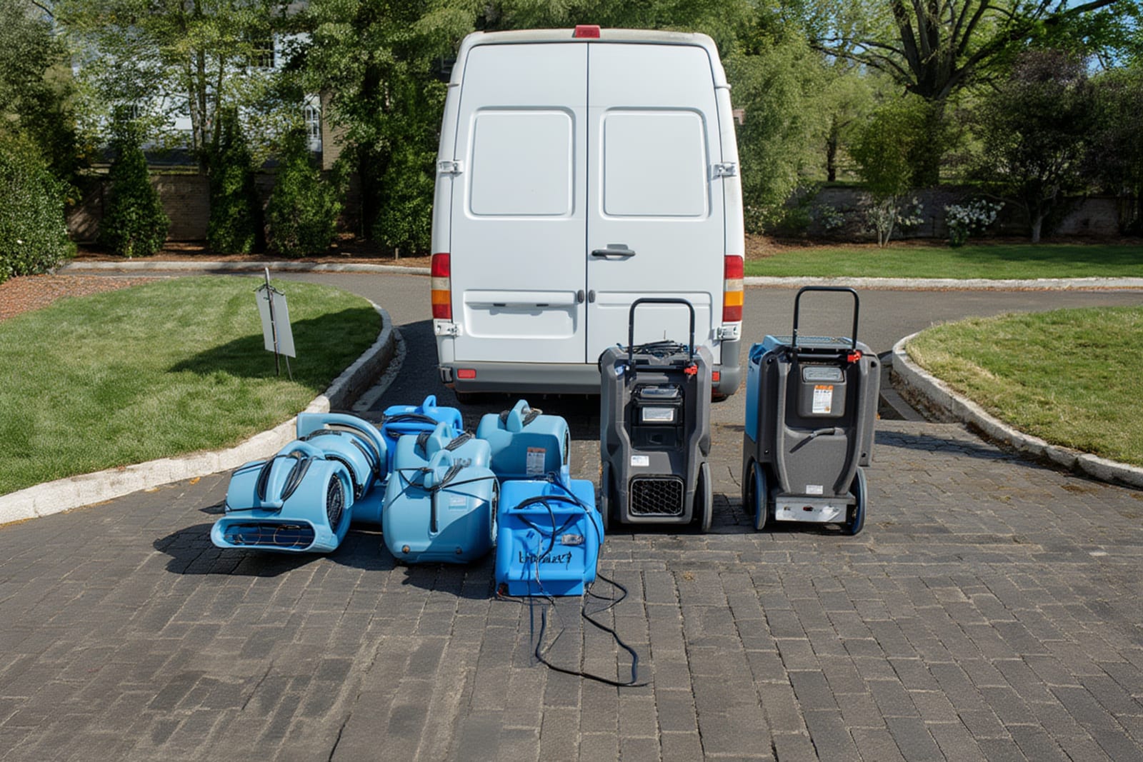 Completed water damage restoration — room returned to pre-loss condition